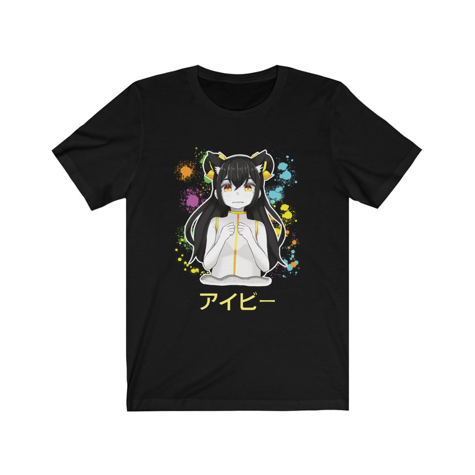 Nervous Ivy Wolf Girl Neon Short-Sleeve Unisex T-Shirt