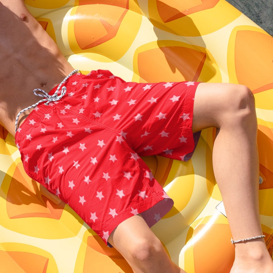 Starry Dream Men's Athletic Long Shorts