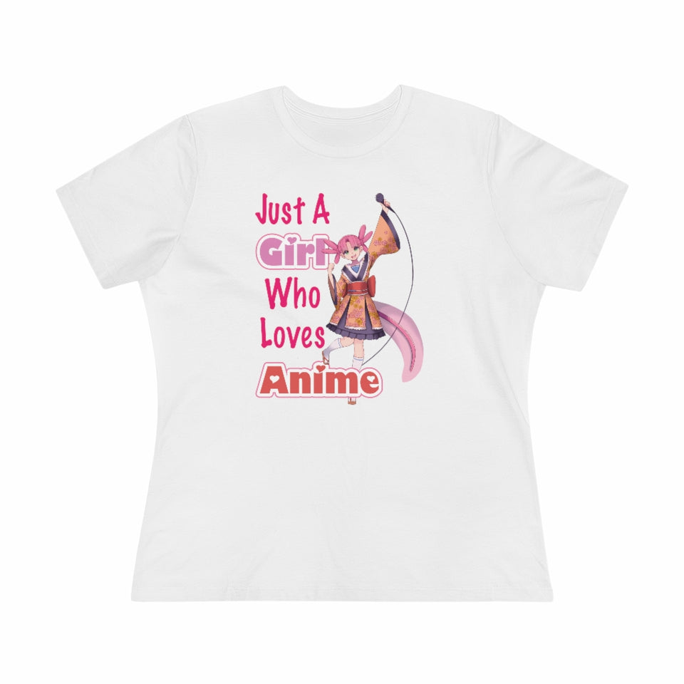 Just A Girl Who Loves Anime Women's Short Sleeve T-Shirt