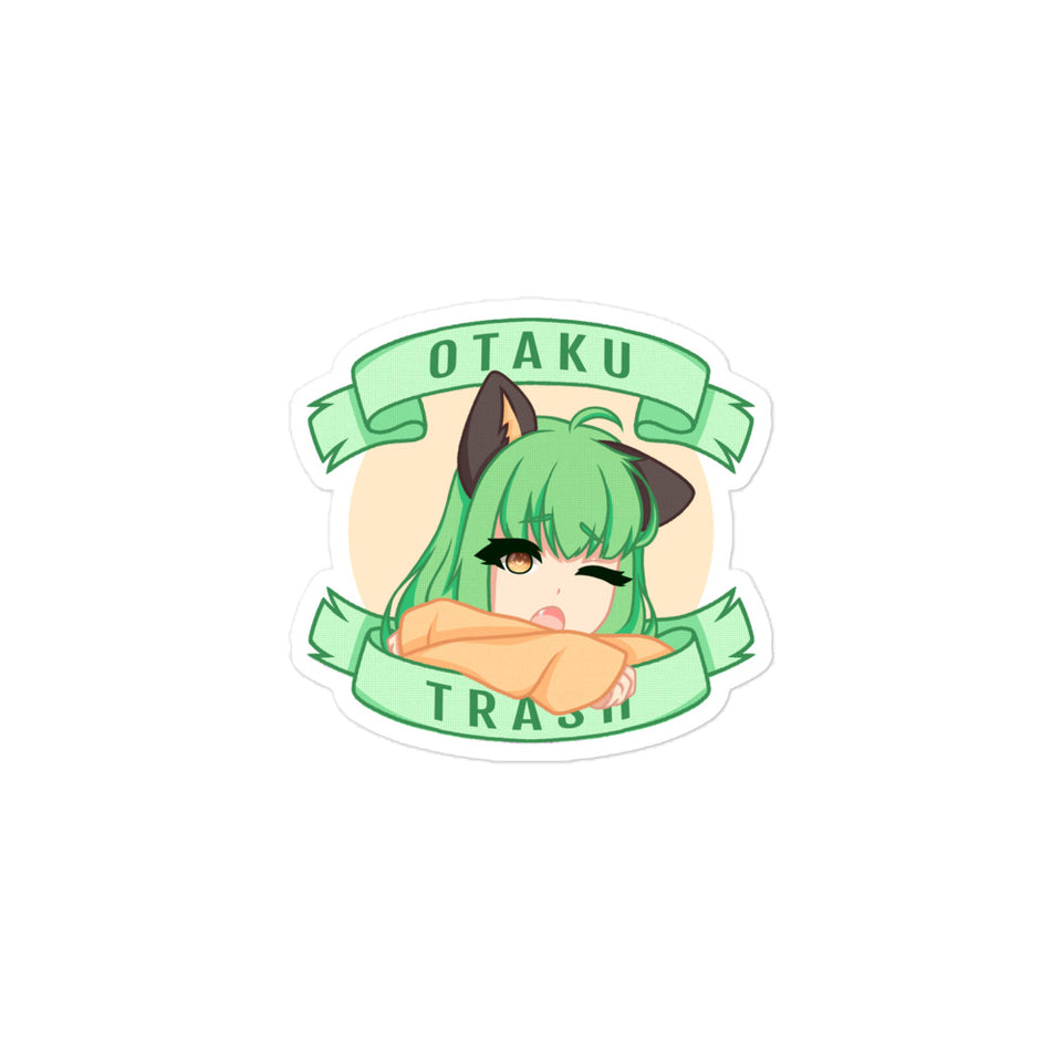 Sleepy Girl - Otaku Trash Bubble-free Sticker