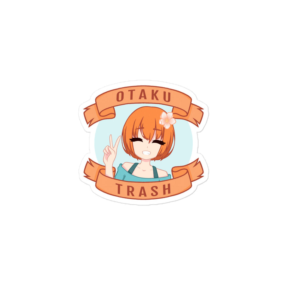 Happy Girl - Otaku Trash Bubble-free Sticker