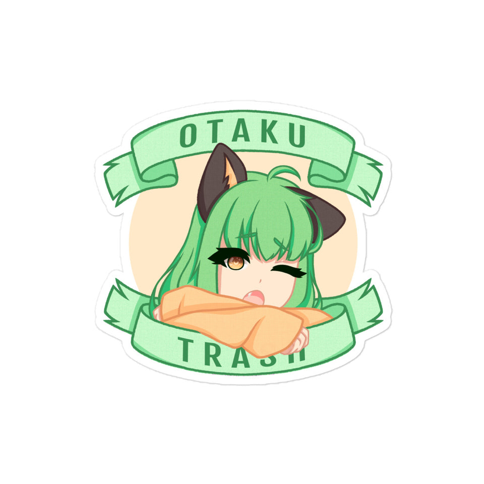 Sleepy Girl - Otaku Trash Bubble-free Sticker