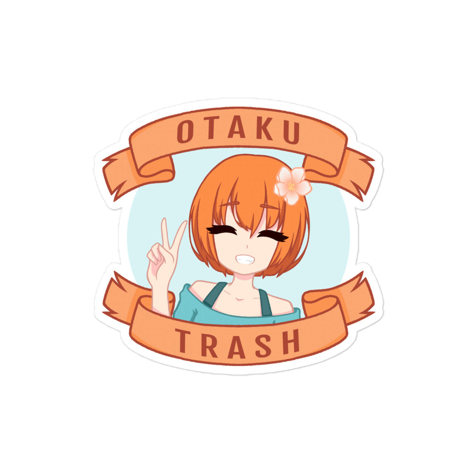 Happy Girl - Otaku Trash Bubble-free Sticker