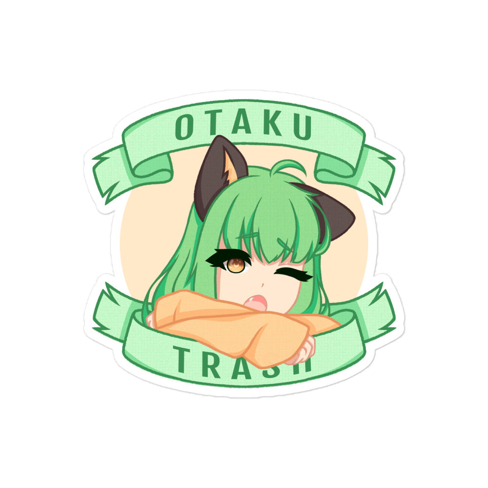 Sleepy Girl - Otaku Trash Bubble-free Sticker
