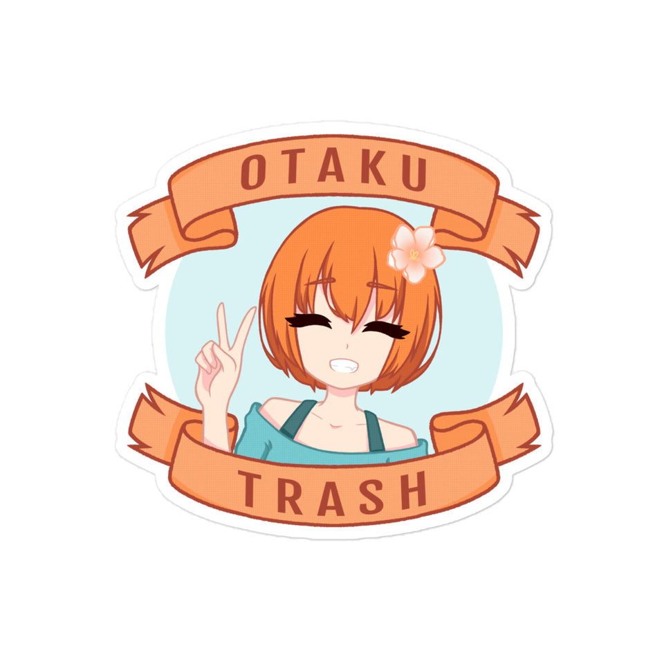 Happy Girl - Otaku Trash Bubble-free Sticker